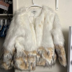Furry white jacket